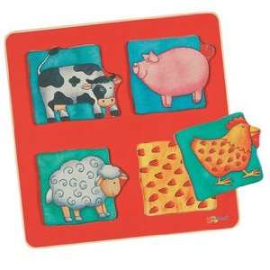  Farm Animals Puzzle: Toys & Games