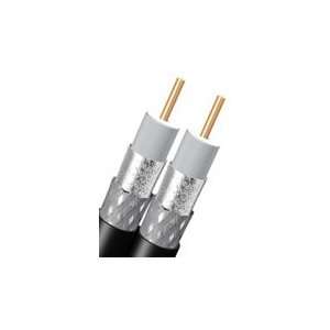    DUAL RG6 BARE COPPER SHIELDED COAXIAL CABLE 500FT: Electronics