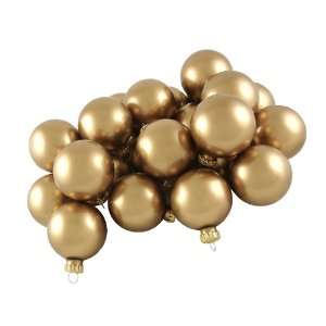  Club Pack of 36 Shiny Light Gold Glass Ball Christmas 