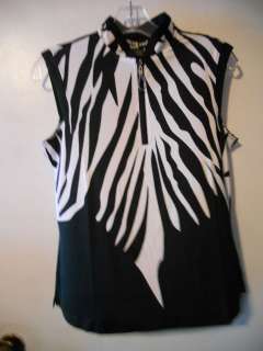 Jamie Sadock Black and White Zebra Shirt  