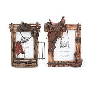  Set of 2 Horse & Western Themed Picture Frame: Home 