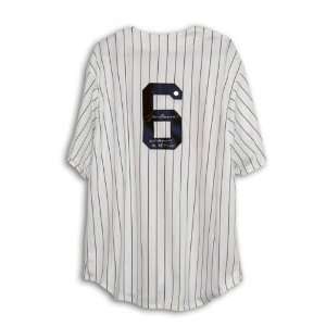Joe Torre Autographed New York Yankees Majestic Jersey Inscribed WS 