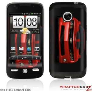 HTC Droid Eris Skin   2010 Chevy Camaro Victory Red   Black Stripes on 