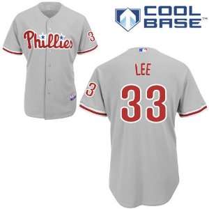 Cliff Lee Philadelphia Phillies Authentic Road Cool Base Jersey By 