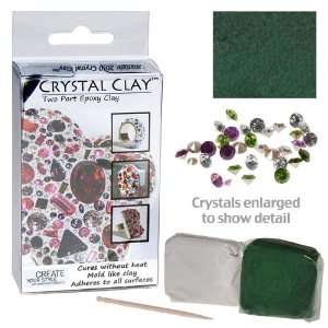  Crystal Clay 2 Part Epoxy Clay Kit W/ #1028 Swarovski 