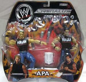 WWE Jakks THE A.P.A. BRADSHAW & FAROOQ Figure 2 Pack ADRENALINE Series 