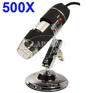 500X 2MP 8 LED USB Digital Microscope Camera Endoscope Magnifier F 