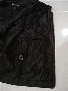   Genuine Leather M Jacket Zip Soft Coat Mens Shearling Bomber Brown