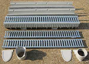 50 Commercial Trench Drain, 4 Wide, 6 Ton Load Grate  