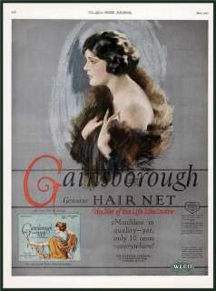 1922 AD Gainsboro hair net Weco  Andrew Loomis art art  