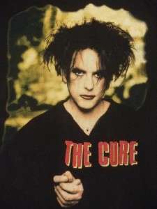 The Cure Robert Smith Goth Rock T Shirt Size L  