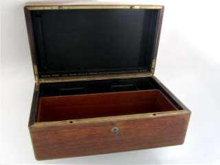 PERET French Oak Wood Travel Vanity Case Marquis Crown  