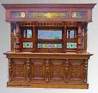 Canopy Covered Home BAR Furniture mahogany wooden coffee old antique 