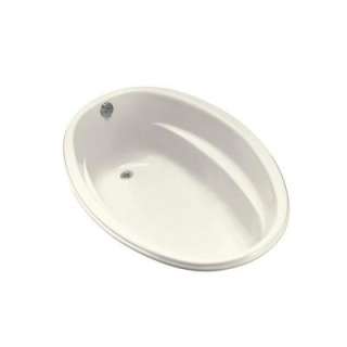 KOHLER 6040 Oval Bathtub With Reversible Drain in Biscuit K 1147 96 at 