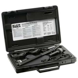 Klein Tools Knockout Punch with Wrench 9 Piece Set 53732SEN at The 