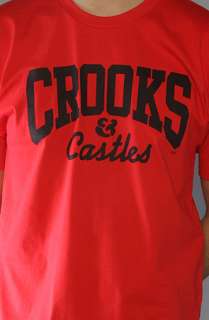 Crooks and Castles The Core Logo DOE Tee in Red  Karmaloop 