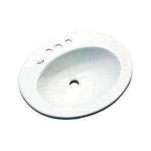 Thermocast Austin Drop In Bathroom Sink 4 in White 95400 at The Home 