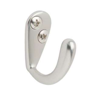 Amerock 15 Lb. Brushed Nickel Small Single Prong Hook H55440 S at The 