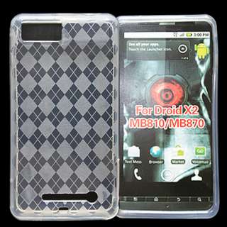 TPU Silicone Skin case cover for Motorola Droid X MB810  
