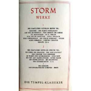 Sämtliche Werke / Theodor Storm. 2 Bde. [Hrsg. von Christian Jenssen 