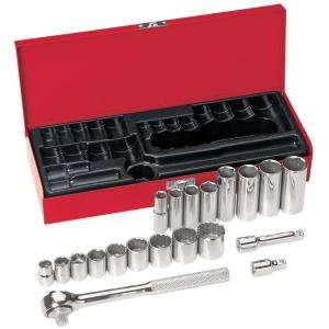 Klein Tools 20 Piece 3/8 in. Drive Socket Wrench Set 65508 at The Home 