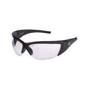 3M Tekk Protection Forceflex Black Flexible Half Frame Safety Glasses 