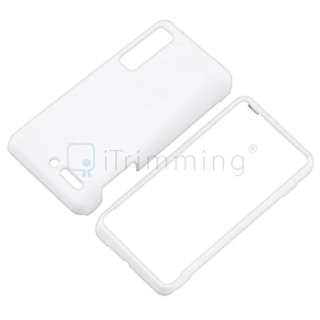   for motorola droid 3 xt862 white quantity 1 this snap on rubber coated