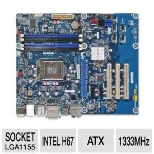 Intel DH67CLB3 Socket LGA1155 Desktop Board   ATX, Socket H2 (LGA1155 