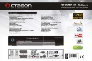 Octagon SF 1028 HD Noblence Twin Sat Linux PVR  