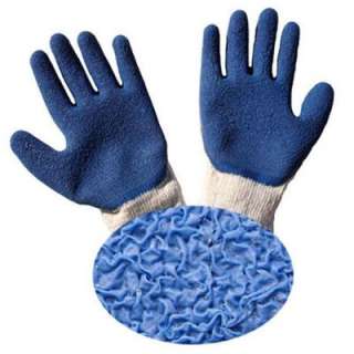 Rubber Coated Blue Large Gloves Dozen 1511L DZ  