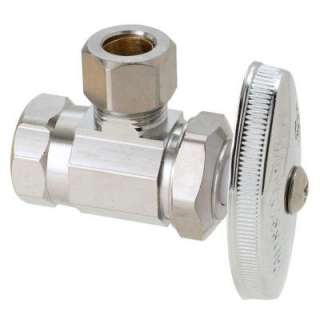   Chrome Plated Brass Multi Turn Angle Valve OR15 C1 at The Home Depot
