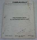 GRAVELY PRO POWER UNIT L/G TRACTOR PARTS MANUAL