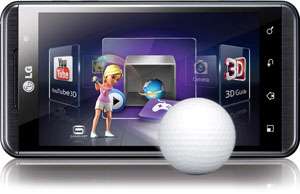 LG P920 Optimus 3D Smartphone (10,9 cm (4,3 Zoll) Display, Touchscreen 