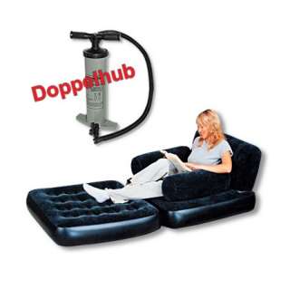 in 1 Luftbett Luft Sofa Sessel Bett + Doppelhubpumpe  