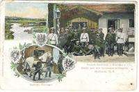 Judaica Germany Poland Old Litho Postcard Russian Border Gourds 