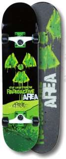 Skateboard Radioactive beide Seiten gedruckt Neu 2010  