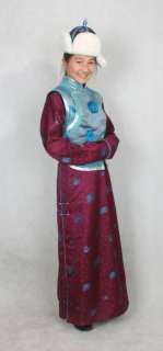 MONGOLIAN LONG COAT DEEL LARP, MEDIEVAL, SCA costume  