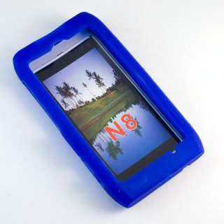 Silikon Case Tasche Hülle Schutzhülle Nokia N8 N 8 Blau  