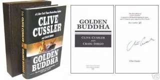CLIVE CUSSLER GOLDEN BUDDHA SIGNED NUMBERED LIMITED  