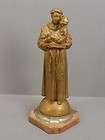 Fabulous Bolted ST. ANTHONY & Jesus Metal Statue ITALY