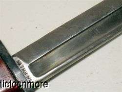   BRITISH No 7 MK1 /L SWIVEL POMMEL KNIFE BAYONET & SCABBARD  