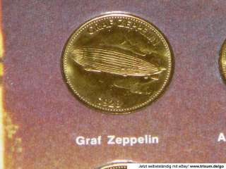   20 Stück Die Eroberung des Himmels Graf Zeppelin Münzen  