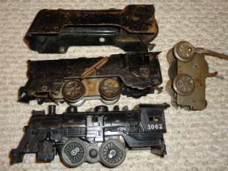 VINTAGE O SCALE TRAIN LOT, MARX AND LIONEL  