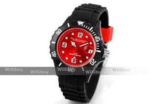 Silicon Ice Geneva Style XXL Armbanduhr/Uhr Quarz Silikon Watch 