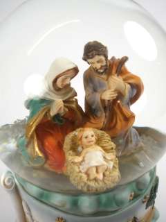 SCHNEEKUGEL Weihnachten Heilige Familie,Jesus,SPIELUHR  