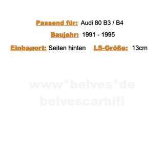 5532S Lautsprecher für Audi 80 B3 / B4 Bj. 1991 1995 Hinten  