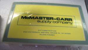 McMASTER CARR EXTERNAL METRIC RETAINER RING 5mm TO 24mm  