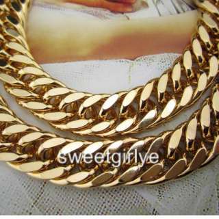   GOLD FILLED MENS NECKLACE 24DOUBLE CURB CHAIN 98g GF JEWELRY  