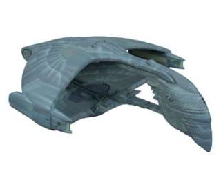 The ROMULAN WARBIRD model kit as seen in Star Trek THE NEXT 