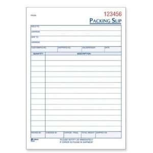 ADAMS MANUFACTURING CORP. ABFT5082 Packing Slip Book, Carbonless, 3 